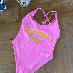 Birthday suit swimsuit